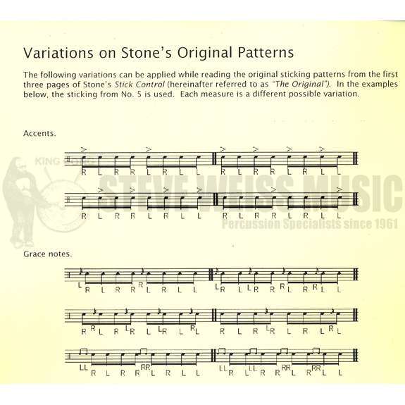 Solomon-Variations on the First 3 Pages of  Stone's Stick Control