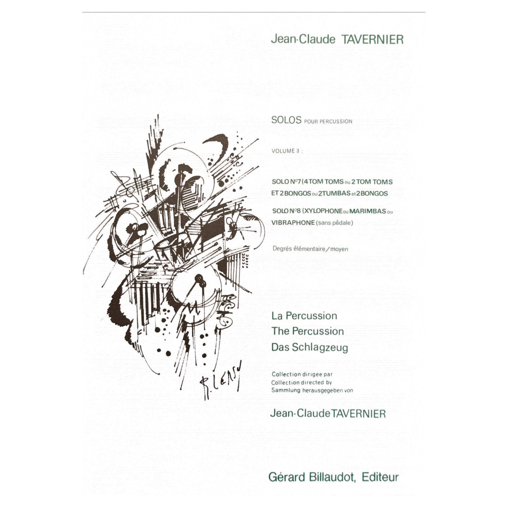 Solos for Percussion volume 3 by Jean-Claude Tavernier