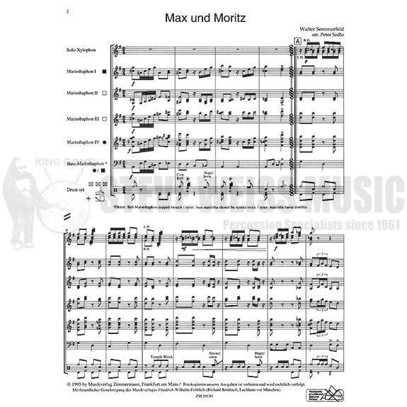 Sommerfeld-Max und Moritz arr. Sadlo (SP)-X/4M/BM/DS