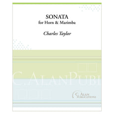 Sonata for Horn and Marimba Charles Taylor score cover