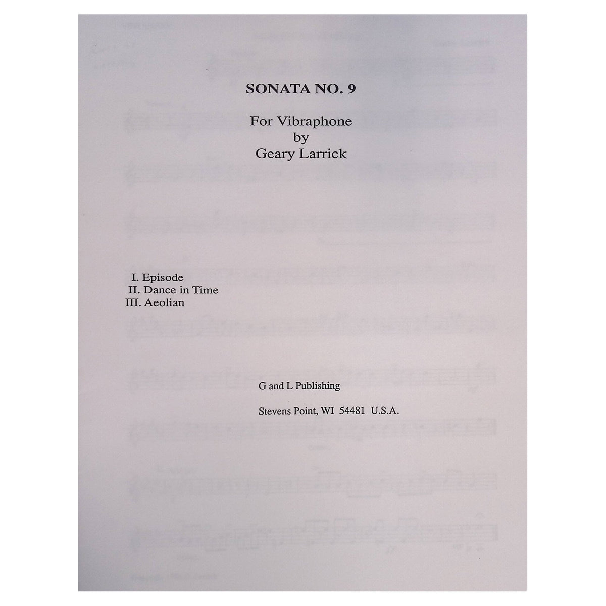 Sonata No 9 by Geary Larrick