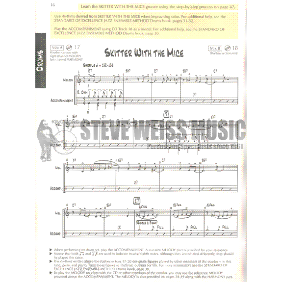 Sorenson-Standard of Excellence Jazz Combo Session-DRUMS/VIBES (Online audio access included)