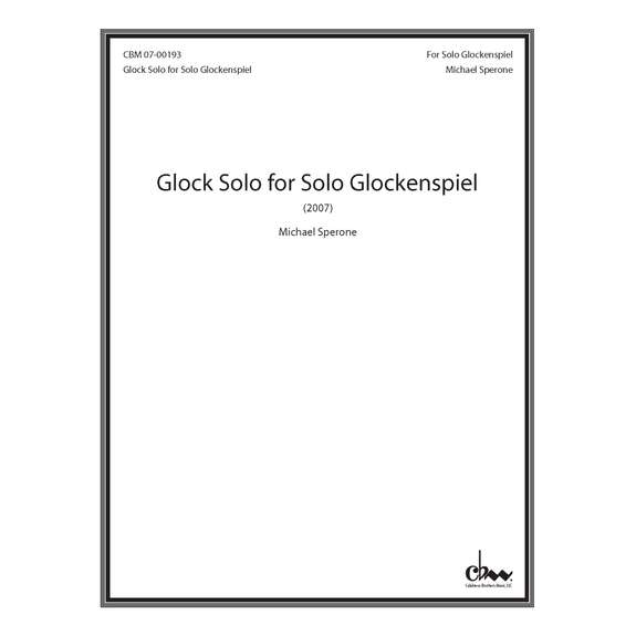 Sperone-Glock Solo for Solo Glockenspiel-B