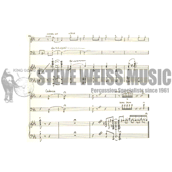 Spivack-Double Concertino for Timp/Perc (PIANO REDUCTION W/SOLO PART)-X/4T/P/PN