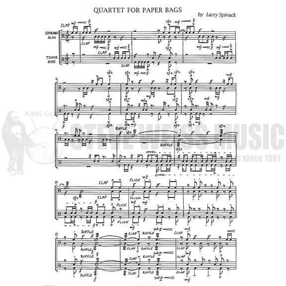 Spivack-Quartet for Paper Bags (2S)-Paper bags