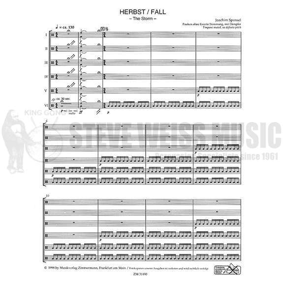 Sponsel-Four Seasons in Percussion (SP)-V/X/M/4T/P