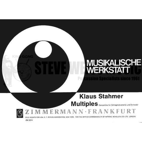 Stahmer-Multiples- Concertino for Percussion and Orchestra (S) -