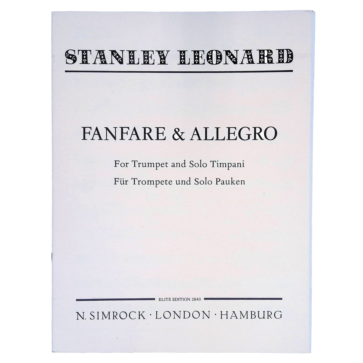 Stanley Leonard Fanfare and Allegro