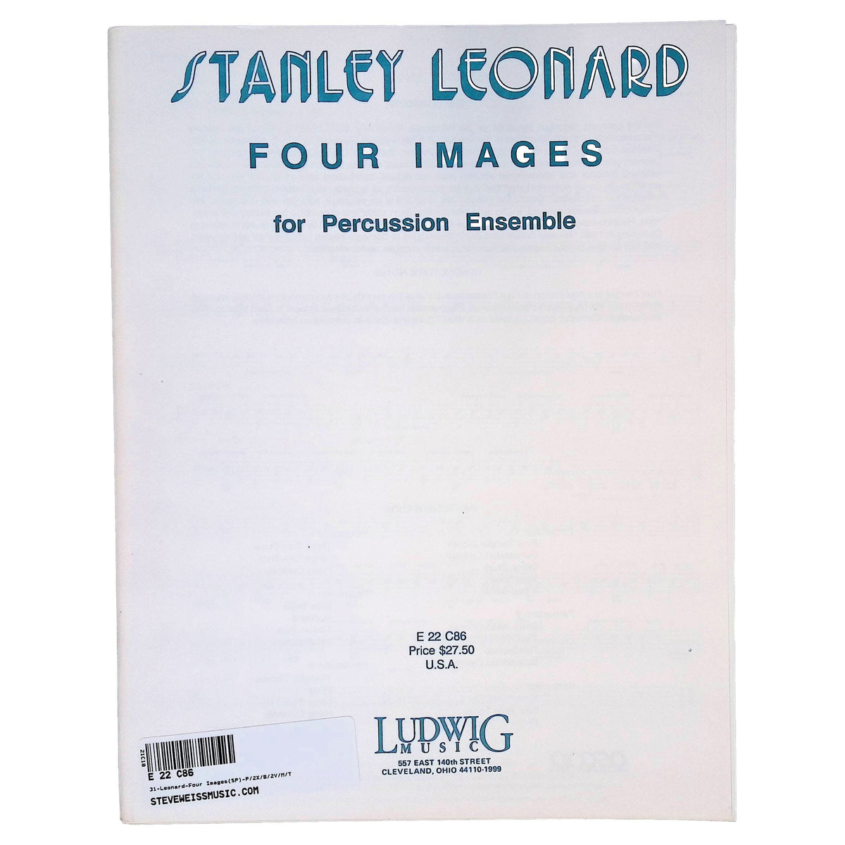 Stanley Leonard Four Images for Percussion Ensemble