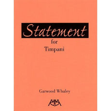 Statement for Timpani by Garwood Whaley