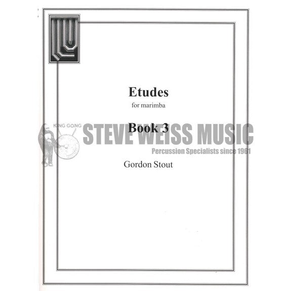 Stout-Etudes for Marimba Bk. 3-M