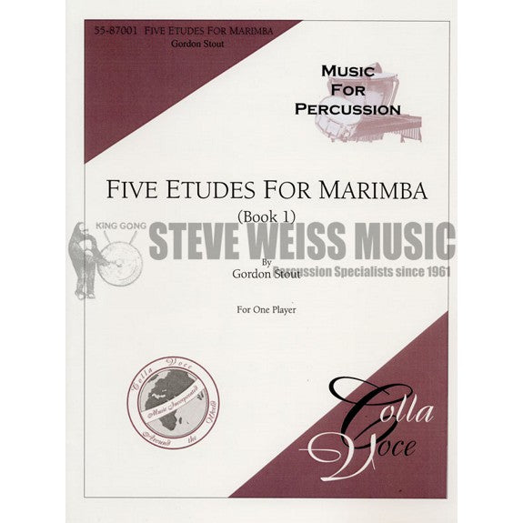 Stout-Five Etudes for Marimba Bk. 1-M