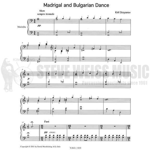 Stoyanov-Madrigal and Bulgarian Dance-M