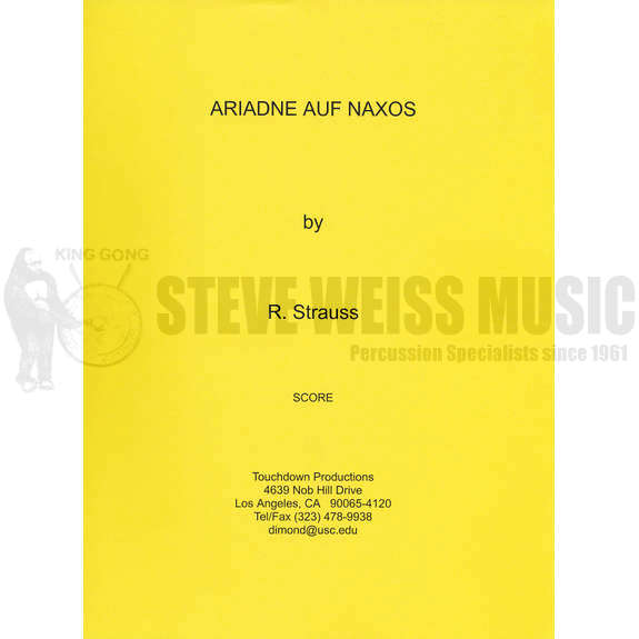 Strauss-Ariadne auf Naxos (Perc. & Timp ed. By T. Dimond)