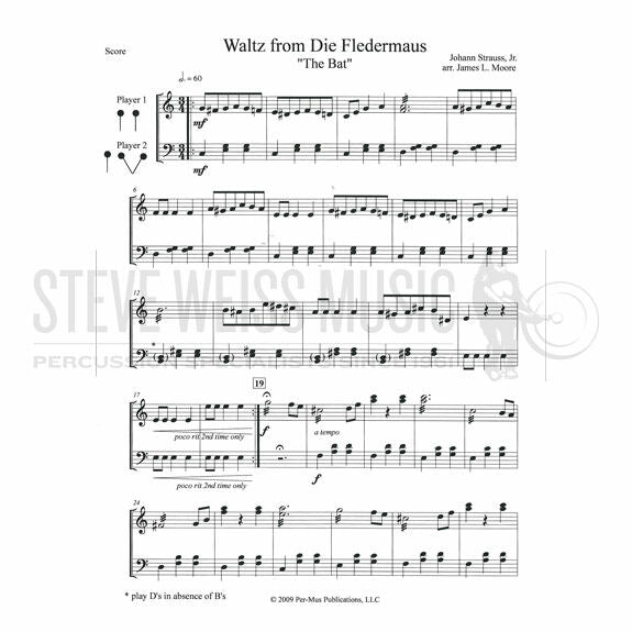 Strauss-Waltz from Die Fledermaus arr. Moore (SP)- 2 mall. inst.