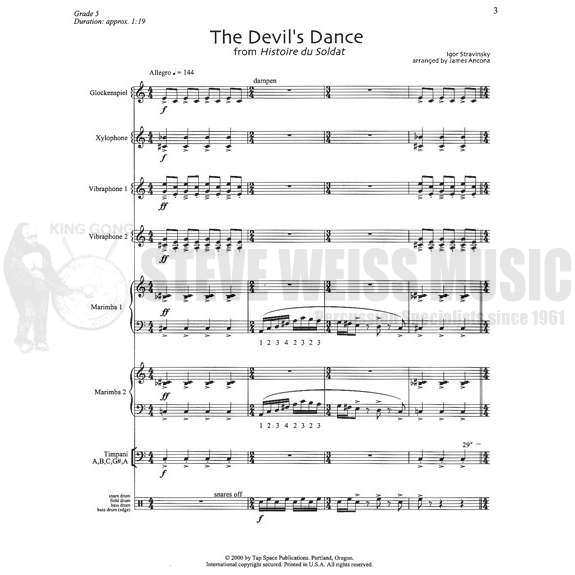 Stravinsky-Devil's Dance arr. Ancona (SP)-B/X/2V/2M/5T/P