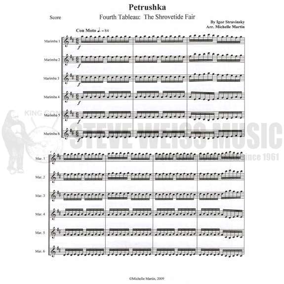 Stravinsky-Petrushka: Fourth Tableau arr. Martin (SP)-6M