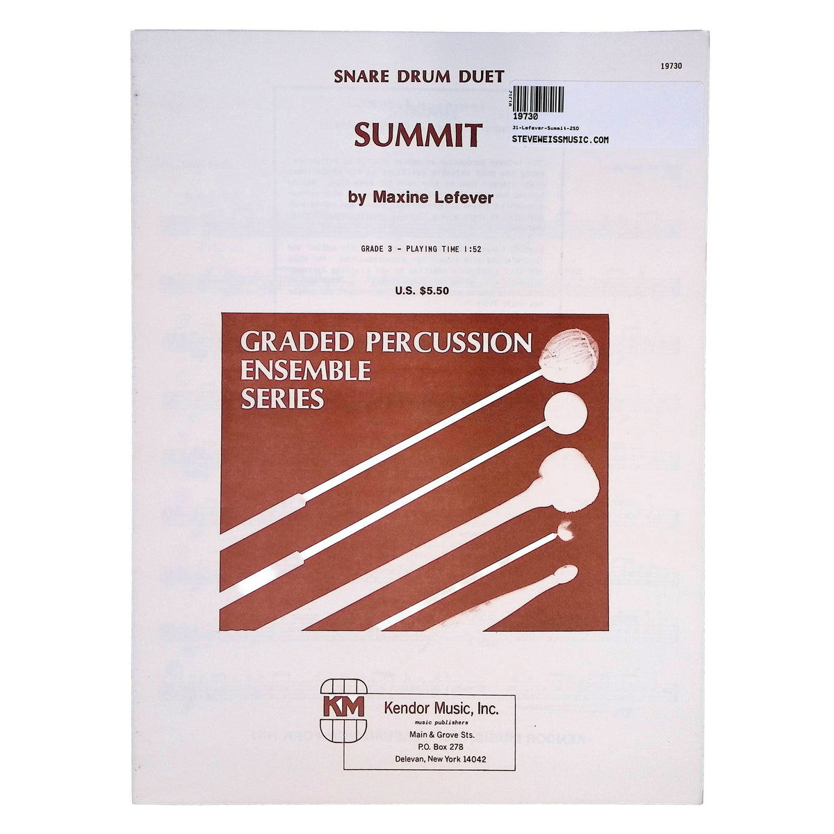 Summit snare drum duet by Maxine Lefever