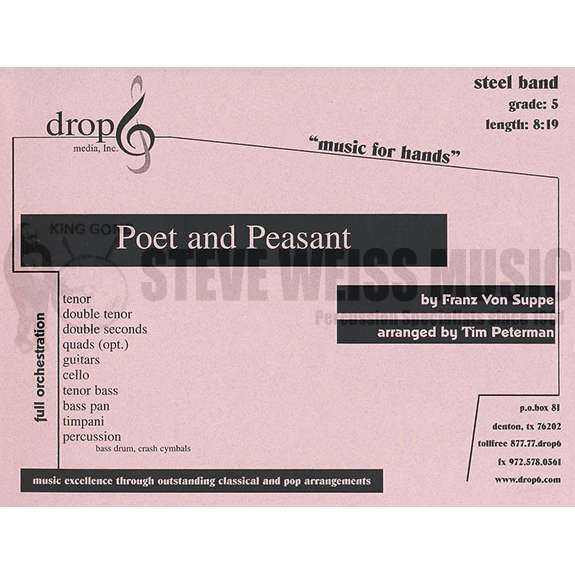 Suppe-Poet and Peasant arr. Peterman(SP)-Steel drs./3T/P