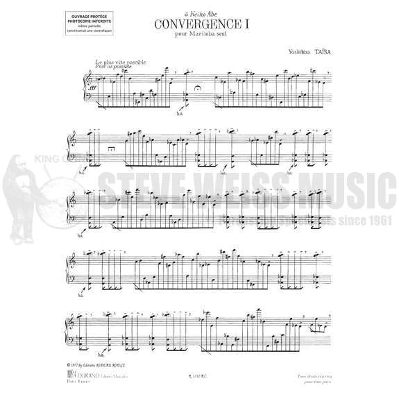 Taira-Convergence I (Version A) (4.5 oct. Marimba)