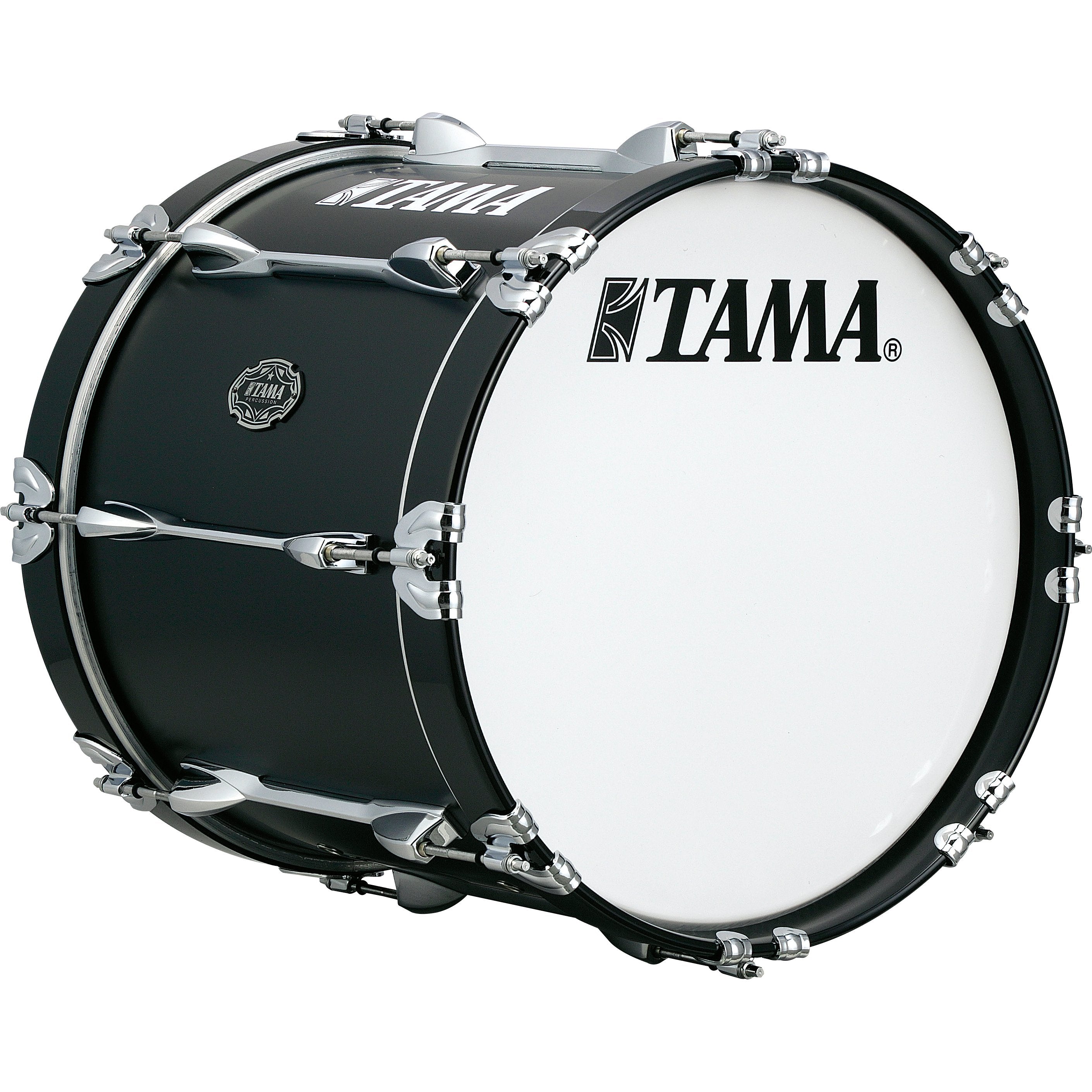 Tama Fieldstar Marching Bass Drum - 16" x 14" - Satin Black