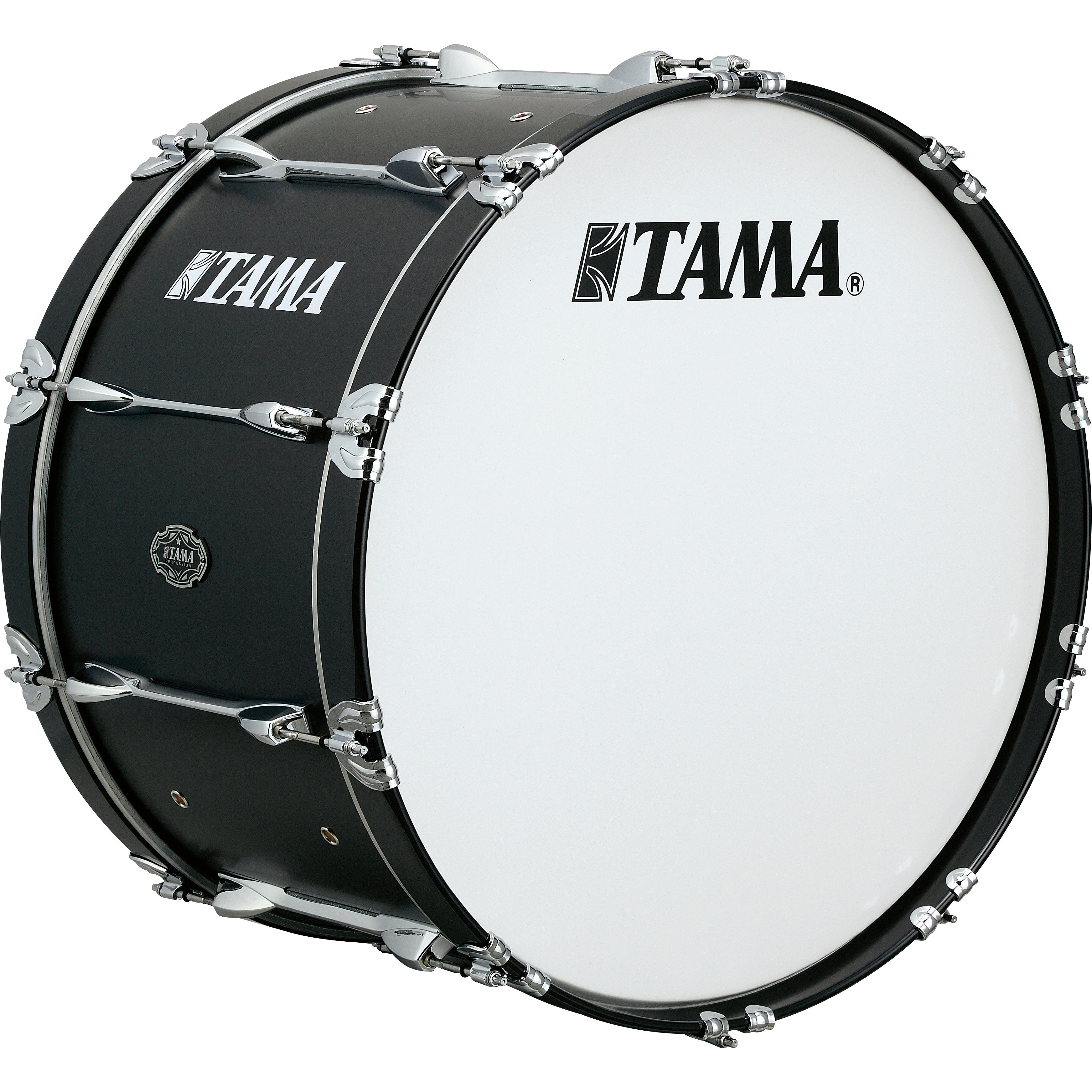 Tama Fieldstar Marching Bass Drum - 22" x 14" - Satin Black