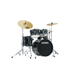 Tama Imperialstar 5-piece Drum Set with Hardware and Meinl HCS Cymbals - 20" Bass Drum - Hairline Blue