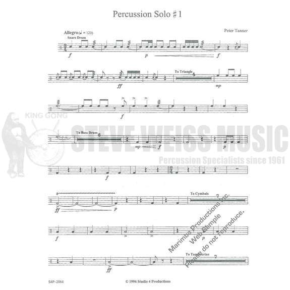 Tanner-Eight Three-Minute Audition Solos-P