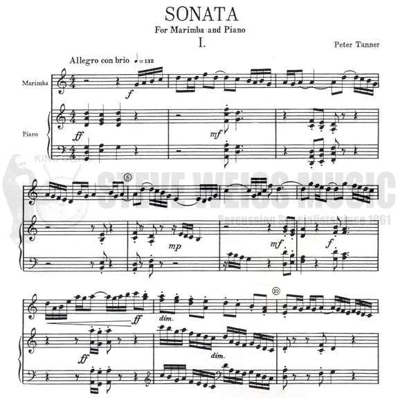 Tanner-Sonata for Marimba & Piano-M/PN