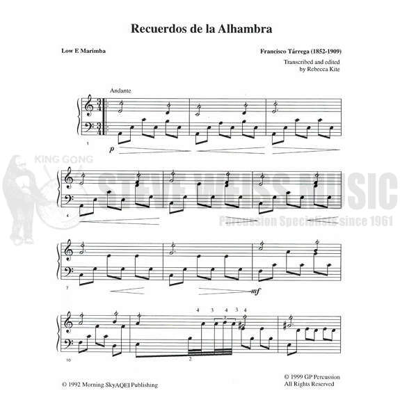 Tarrega-Recuerdos de la Alhambra-M arr. Kite