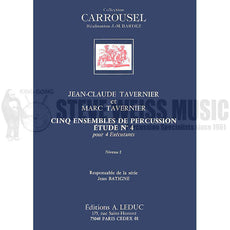 Tavernier-Cinq Ensembles de Percussion Etude #4