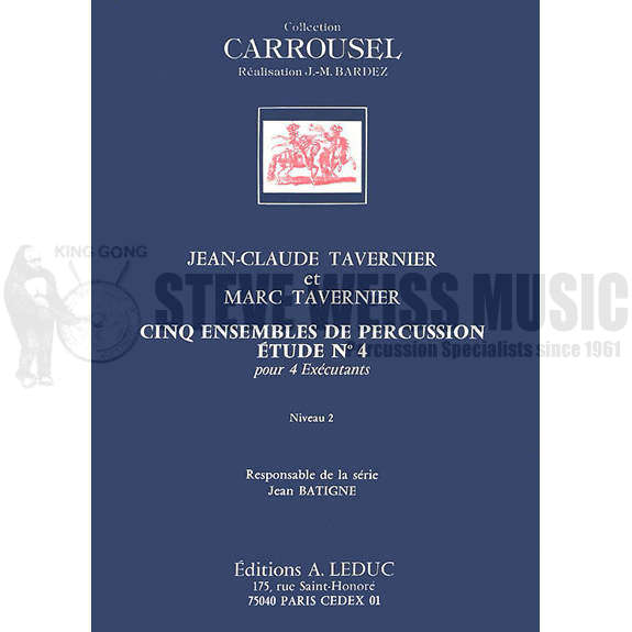 Tavernier-Cinq Ensembles de Percussion Etude #4
