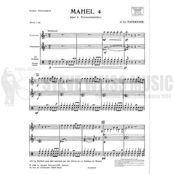 Tavernier-Mahel 4(2S)-P/X/V