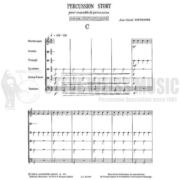 Tavernier-Percussion Story C(2S)-P/X/B/V/T