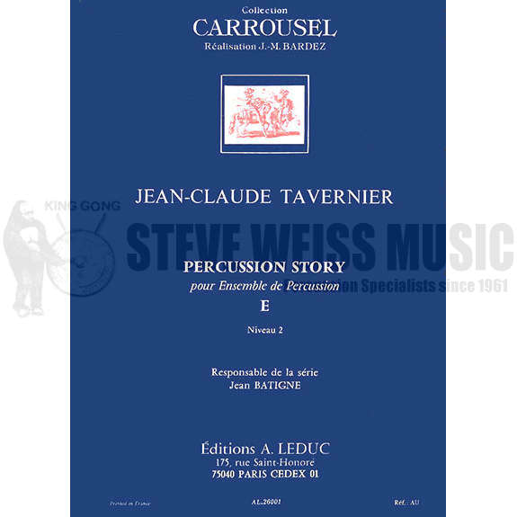 Tavernier-Percussion Story E (2S)-P/X/B/V/T
