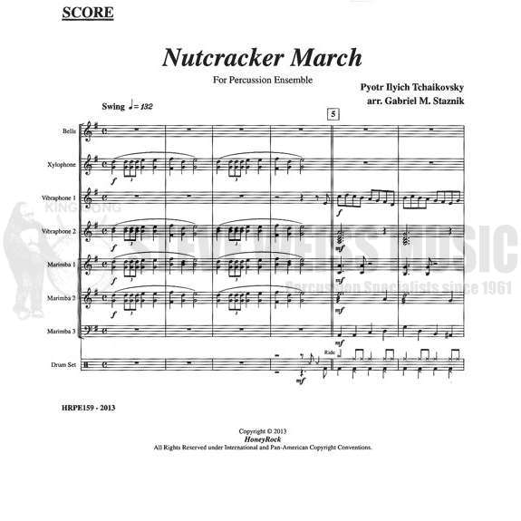 Tchaikovsky-Nutcracker March arr. Staznik (SP)-B/2V/X/3M/ DS