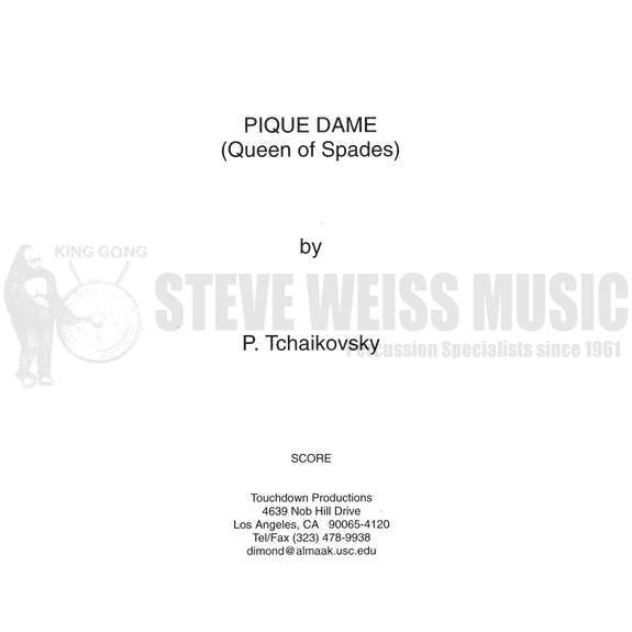 Tchaikovsky-Pique Dame (Queen of Spades) (perc./timp. score ONLY