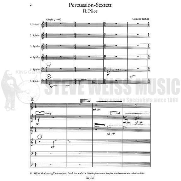Teeling-Percussion Sextet (2.Piece)-P/B/V/X/M/4T/4 Gongs