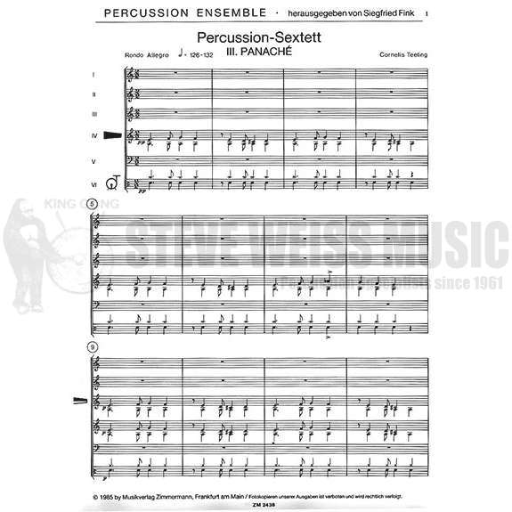 Teeling-Percussion Sextet (3.Panache)-B/V/X/M/4T/DS