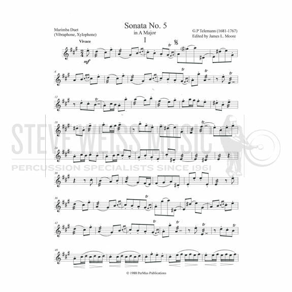 Telemann-Canonic Sonata No 5 in A major arr. Moore-2M