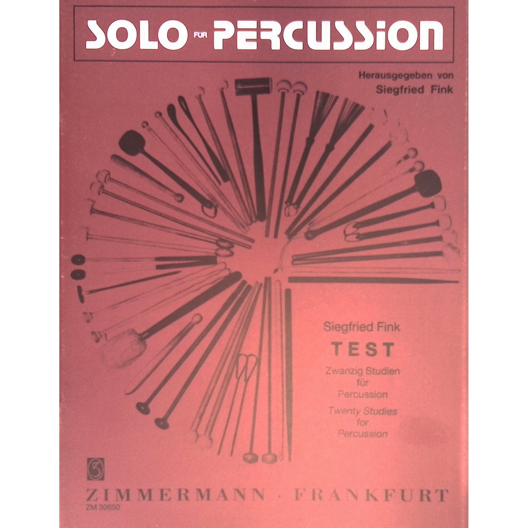 Test 20 Studies for Percussion by Siegfried Fink