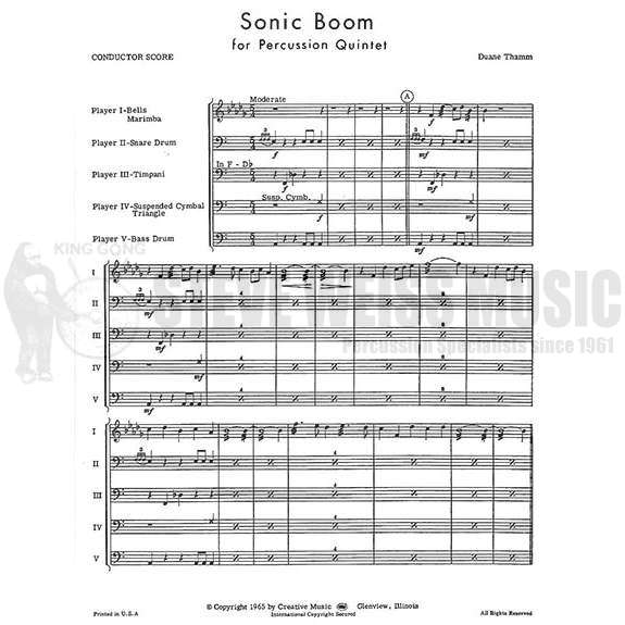 Thamm-Sonic Boom-P/B/M/T