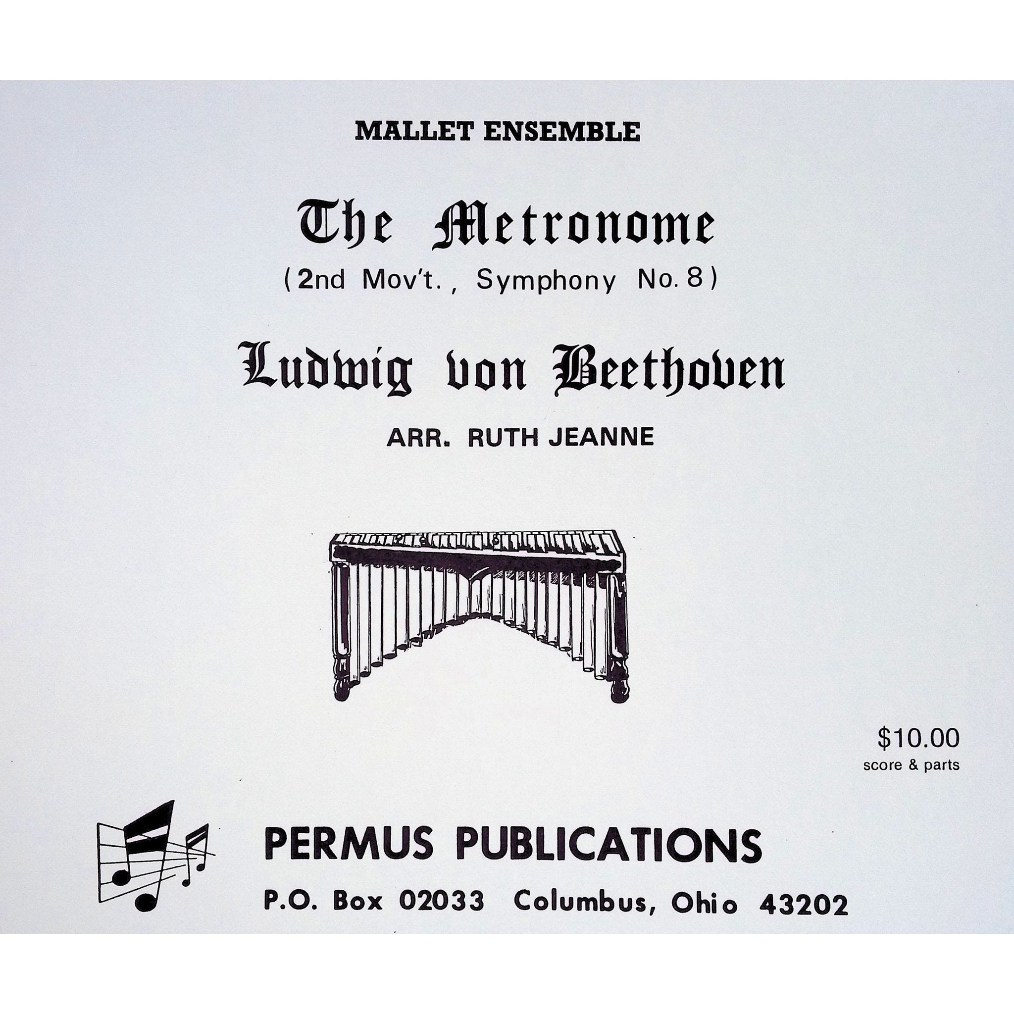 The Metronome Ludwig Von Beethoven arranged by Ruth Jeanie