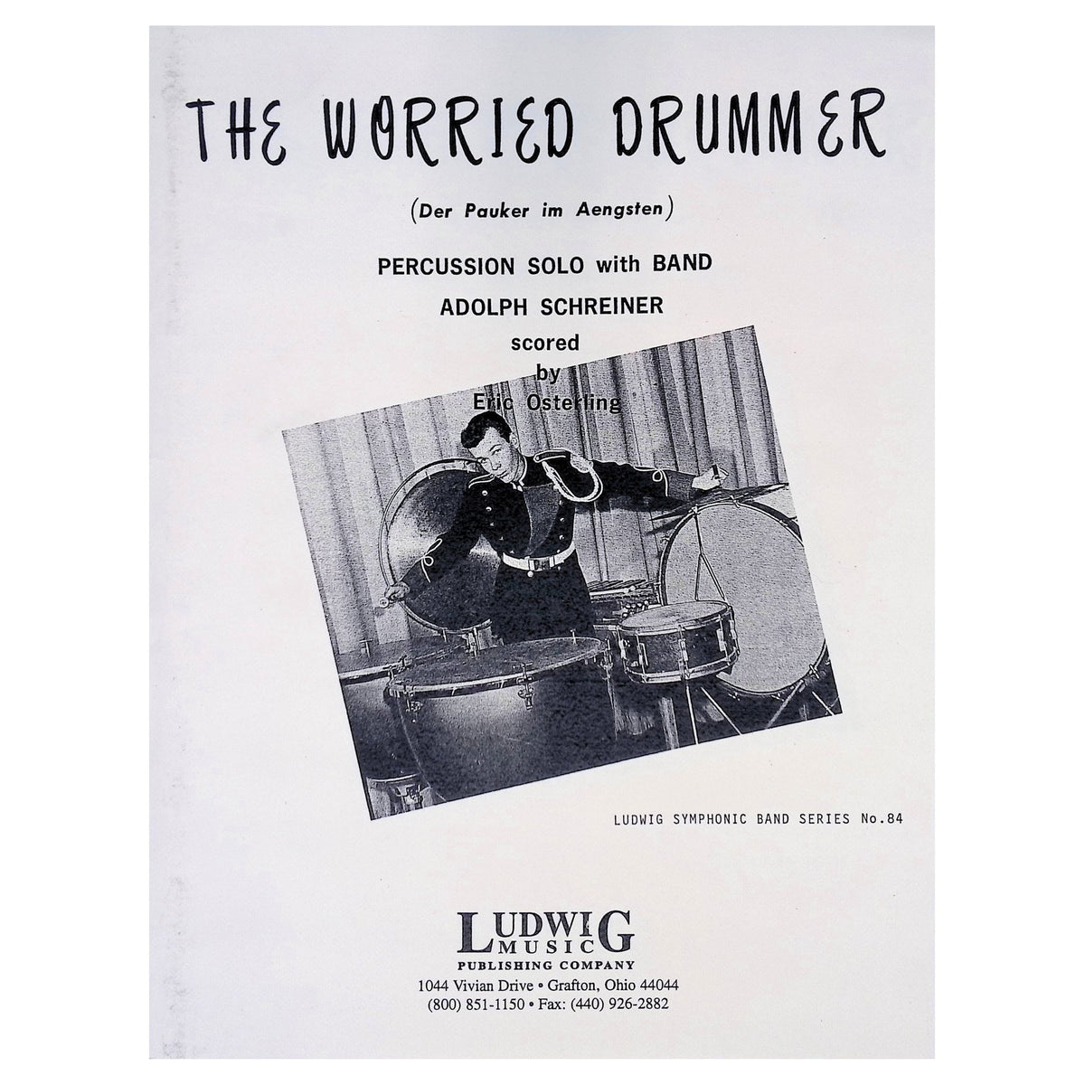 The Worried Drummer by Adolph Schreiner Band Version scored by Eric Osterling