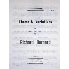 Theme and Variations for Three Tom Toms by Richard Bernard