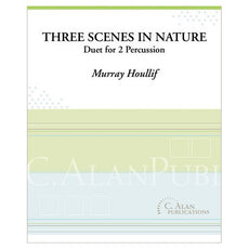 Three scenes in nature percussion duet by murray houllif cover page