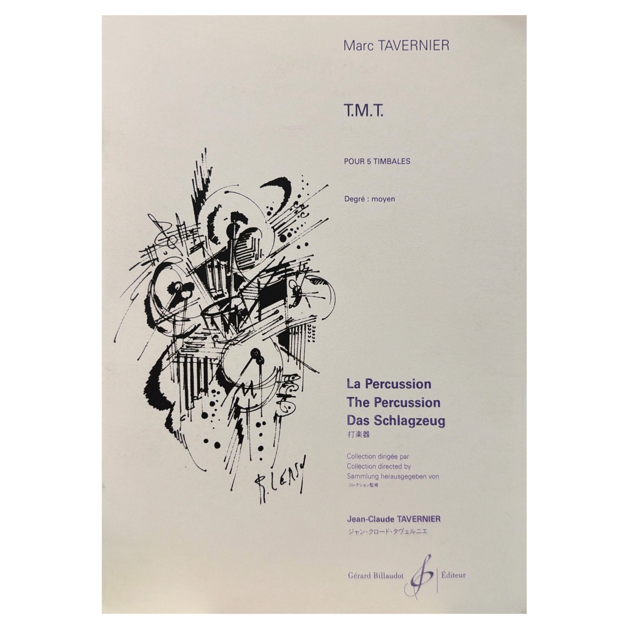 TMT for 5 Timpani by Jean-Claude Tavernier
