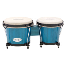 Toca Synergy Wood Bongos - Bahama Blue Finish