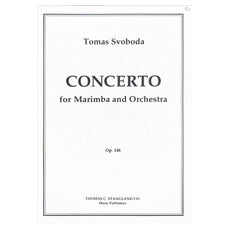 Tomas Svoboda Concerto for Marimba and Orchestra Op 148 cover page score tcs-65