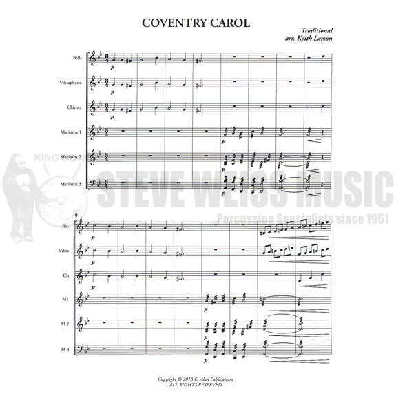 Trad.-Coventry Carol arr. Larson (SP)-B/V/C/3M